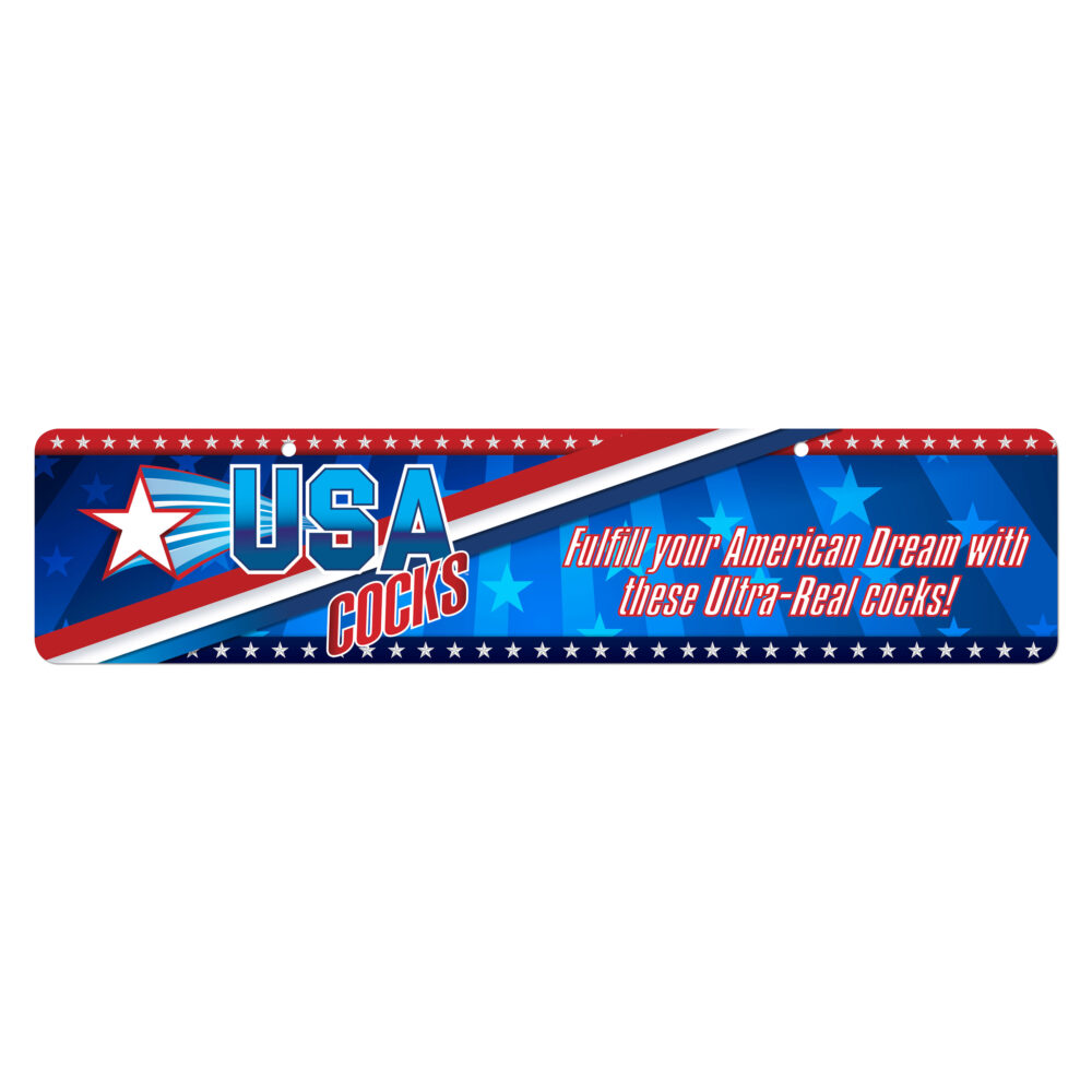 USA Cocks Display Sign