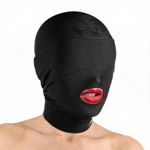 Disguise Open Mouth Hood with Padded Blindfold