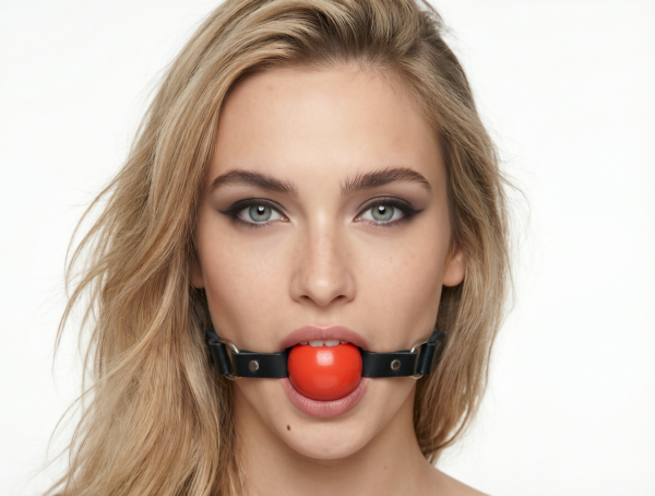 Red Silicone Ball Gag